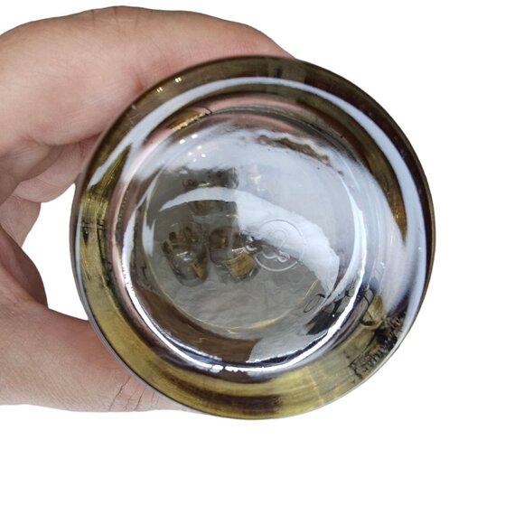 Vintage Old Taylor 86 Gold & Clear Kentucky Straight Bourbon Whiskey Glasses Set - Picture 8 of 11